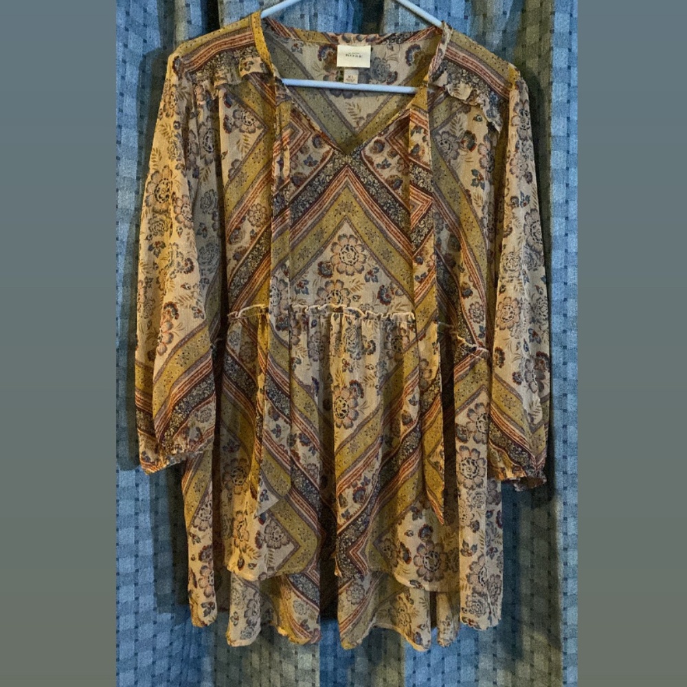 Knox Rose babydoll blouse